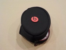 Zipped Soft Oval Carrying Case for Beats Solo Wireless Headphones - BLACK WHITE