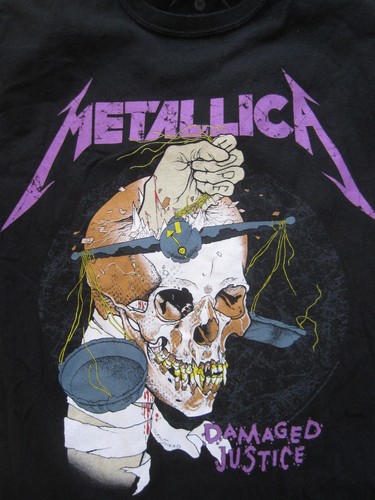 Tee Shirt Metallica Damaged Justice 2019 Metal Rock noir vintage Homme - M - Picture 3 of 5