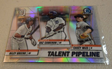 2020 Bowman Chrome Talent Pipeline Cameron Mize Greene Detroit Tigers TP-DET