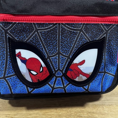George Marvel Spiderman Rucksack Tasche Kinder schwarz rot verstellbarer Riemen 3-teilig - Bild 3 von 10