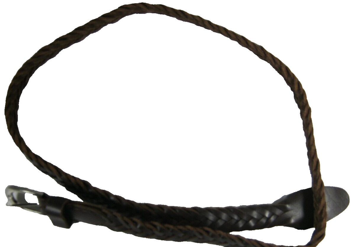 Vilenca Holland Skinny Braided Genuine Leather Belt Women display picture 1
