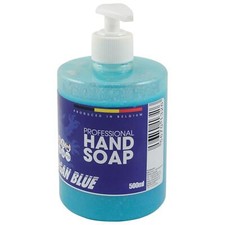 Morgan Blue Workplace Handsoap With Grains Degreases Easy Clean Skin 500cc