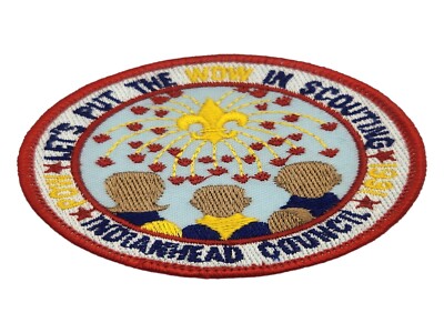 1991 Indianhead Council Pow Wow Let's Put the Wow in Round Boy Scout BSA Patch