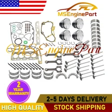 Engine Overhaul Rebuild Pistons Valves Seals Kit For Buick Chevrolet GMC 2.4L