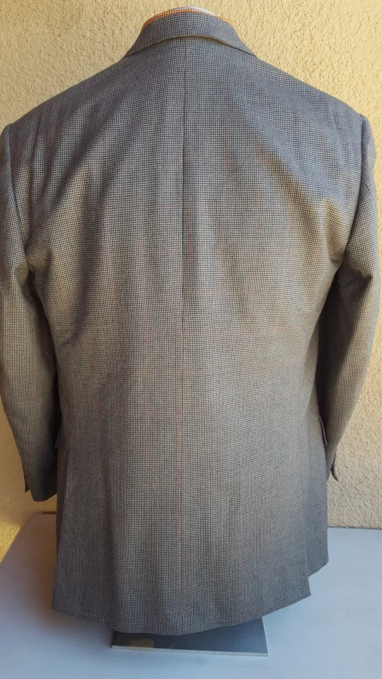 Abrigo deportivo de lana multicolor GIANLUCA ISAIA Napoli CLIFF G pata de gallo 44R Foto 4 de 4