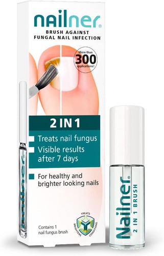 NAILNER Bürste gegen Nagelpilzinfektion 2in1 Nagelpilz 5ml Neu