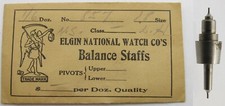 Elgin 18s 857 LH balance staff loose  723 for Pocket Watch