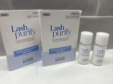 NEW 2X Lash Purify Eye Makeup Remover  Lash Cleanser Travel Mini 8ml/0.27oz Ea