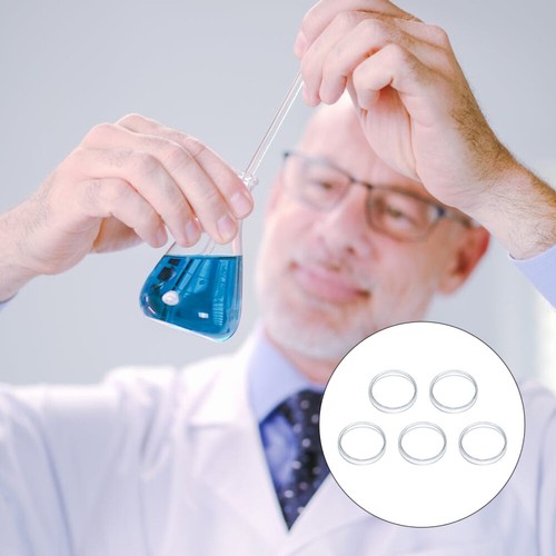 5 Pcs économies High Borosilicate Petri Dish Dishes with Lids Cell Culture