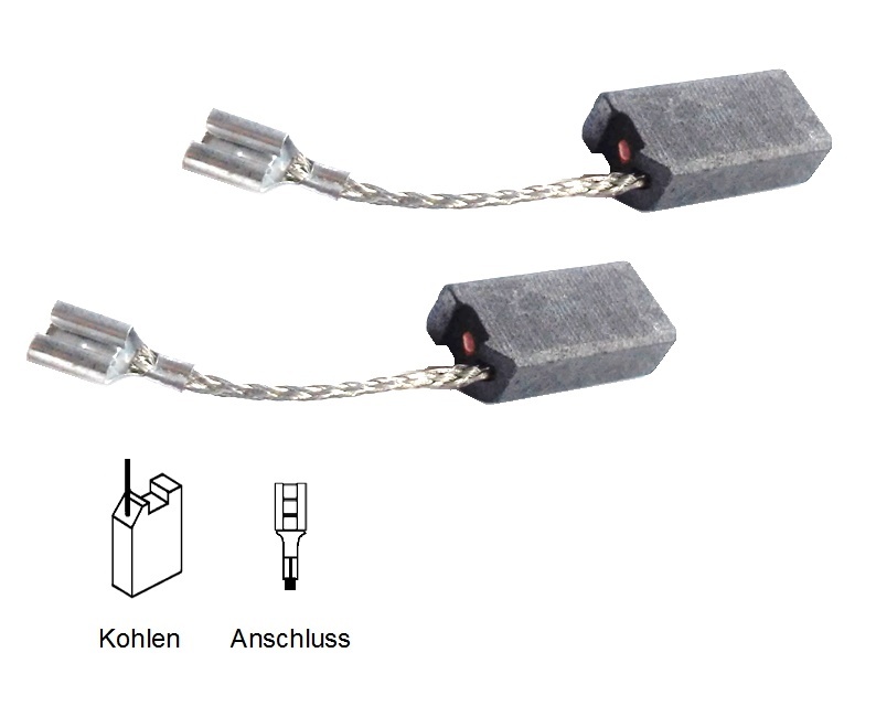 2 CARBON BRUSHES motor coals for Hilti TE 60-ATC, TE 70, TE 60-04, TE