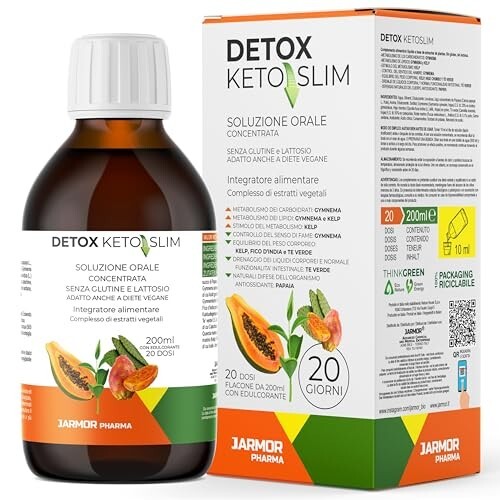 Drenante Forte Liquido 200ml, Diuretico Naturale con Tè Verde e Fico d’India, De - Foto 1 di 6