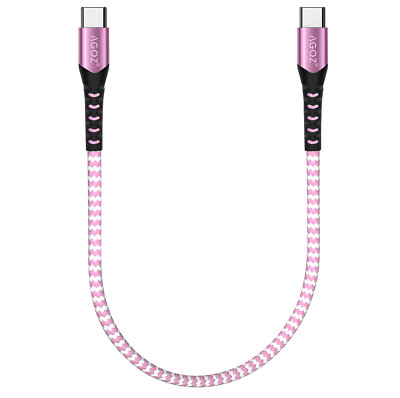 1FT Pink USB C to USB C Cable PD Fast Charger for iPad Pro Air