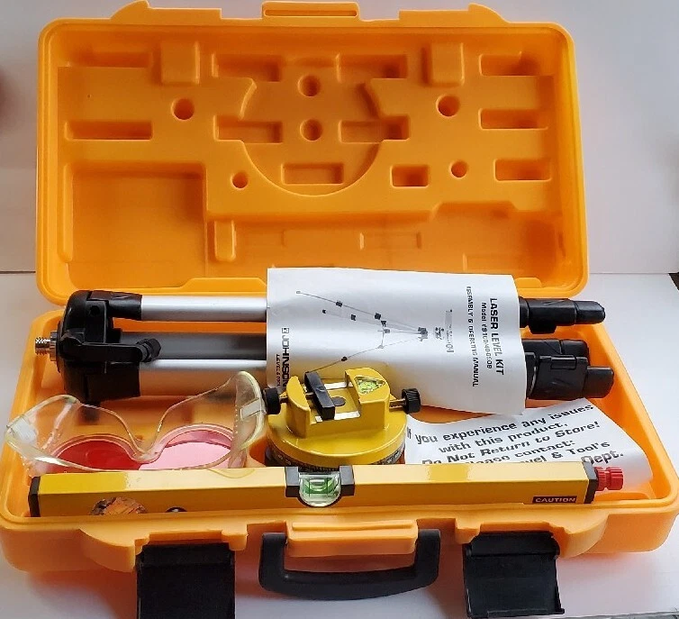 Johnson Level Tool Laser Level Kit w Tripod 9100 40 0909 eBay