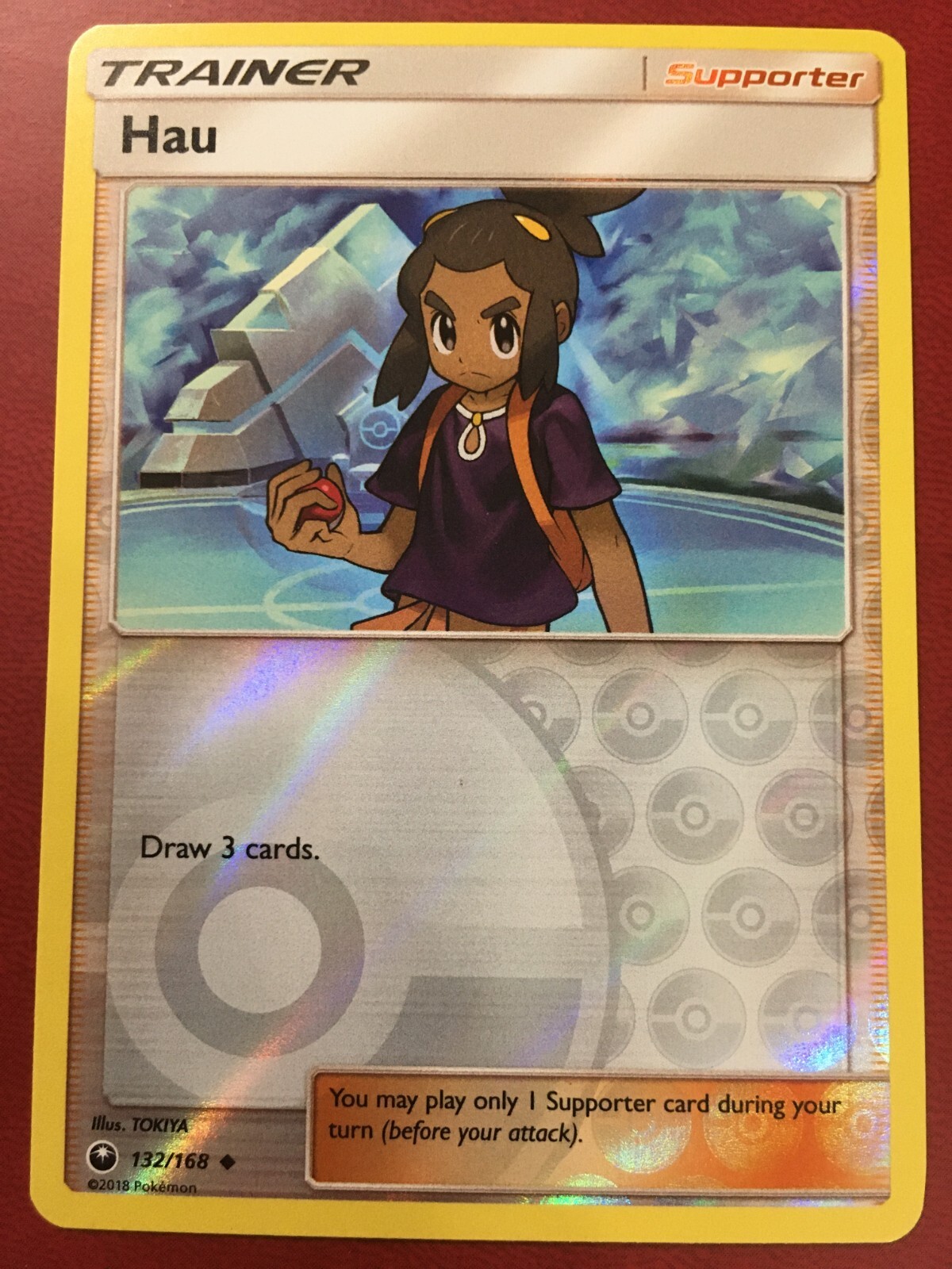POKEMON HAU 132/168 CELESTIAL STORM UNCOMMON REVERSE HOLO NEAR MINT