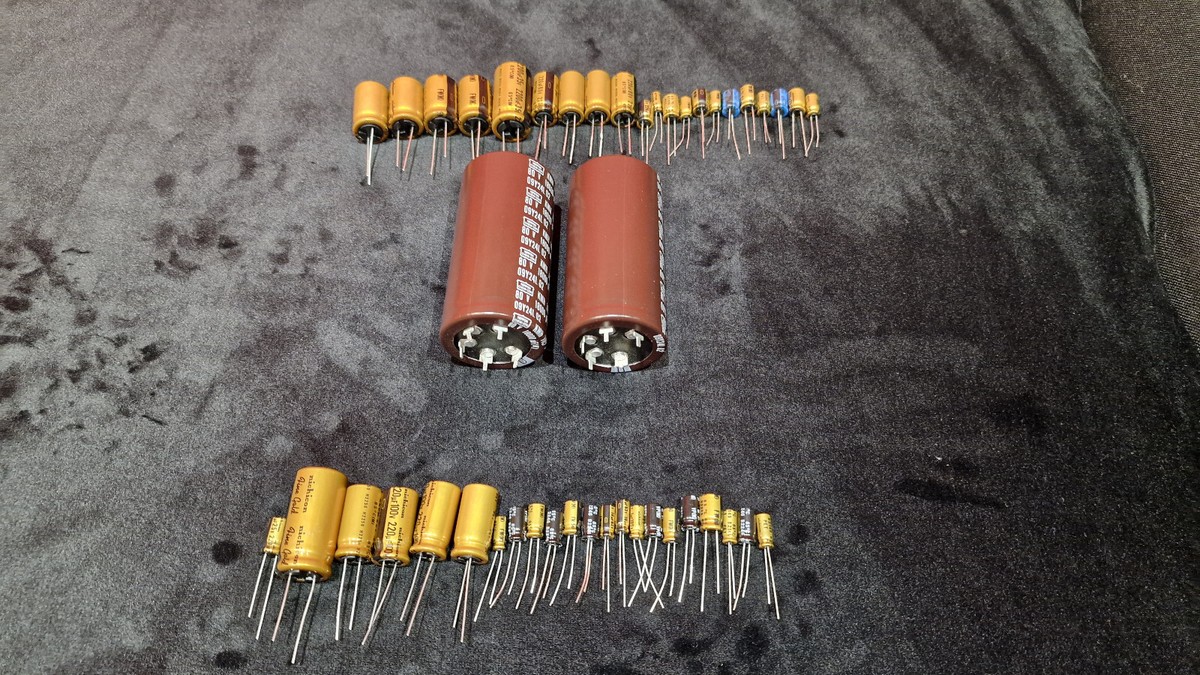Stereo Amplifier LUXMAN L-430 Repair KIT -all capacitors + big