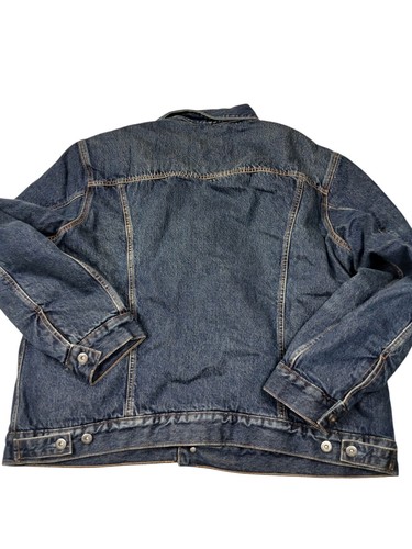 Chaqueta de camionero Sherpa tipo 2 de mezclilla hecha y hecha a mano Levis talla XL para hombre $248 - Imagen 6 de 8