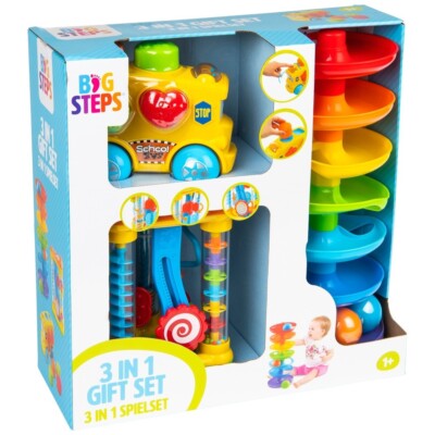 AKTIVITÄTEN SET 3 IN 1 von BIG STEPS ab 12 Monaten spielen lernen NEUWARE