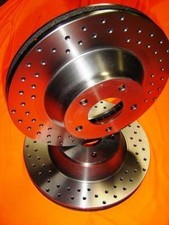 CROSS DRILLED fits PORSCHE 911 Carrera 3.6 3.8L 2004 Onwards FRONT Disc Rotors