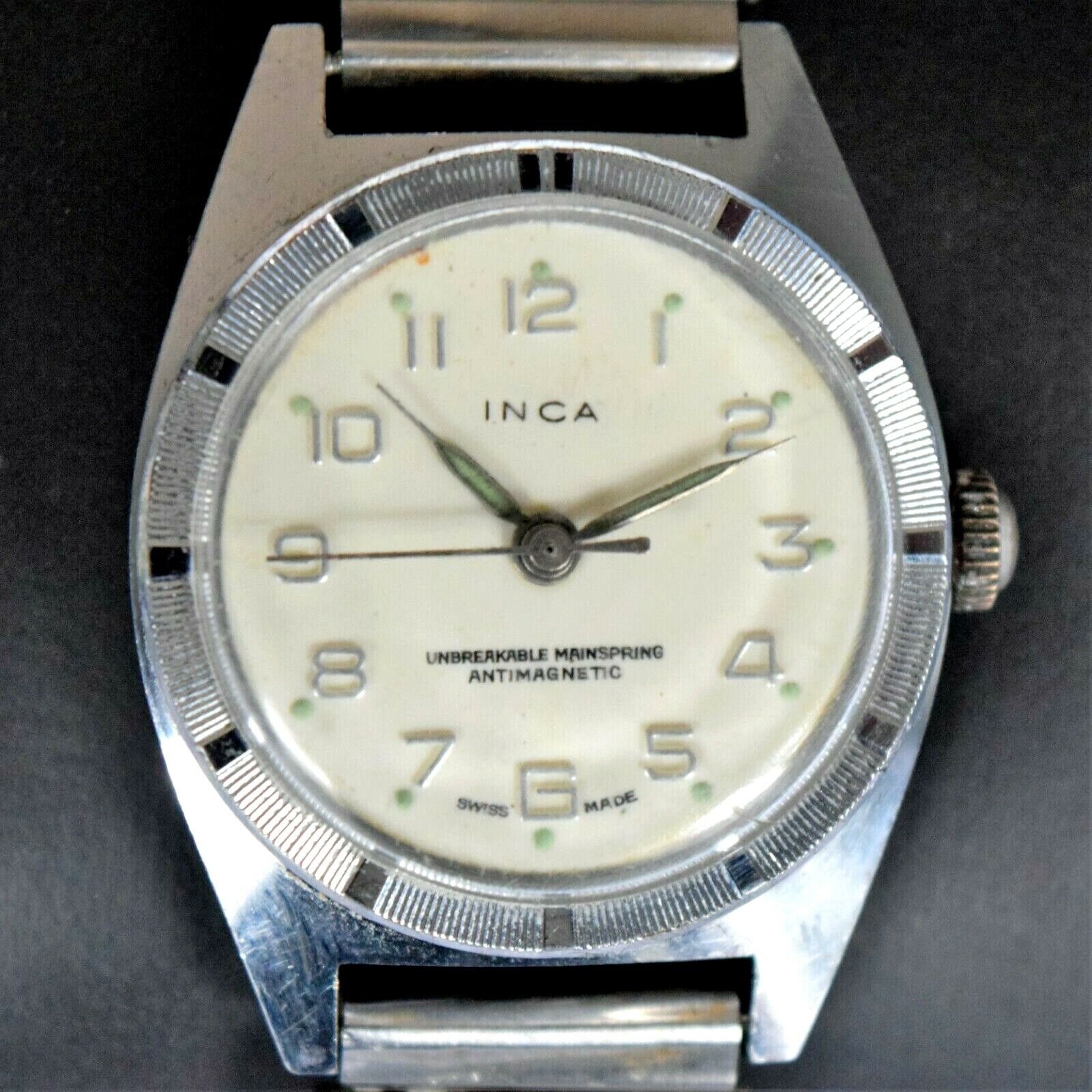 1960’s Collectible Men’s Swiss Inca H. Ritz Mechanical Winding Watch