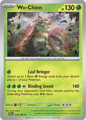 まっちゃ Vaundy trading Card 1x Wo-Chien 018/182 HOLO RARE Paradox Rift Pokemon TCG Card NM | eBay