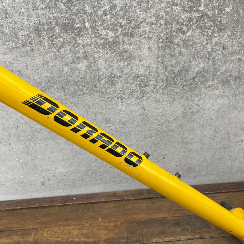 Juego de cuadro de MTB Dorado Sherpa vintage de 20 pulgadas Café Cruiser años 80 4130 Yellow Mountain Foto 4 de 4