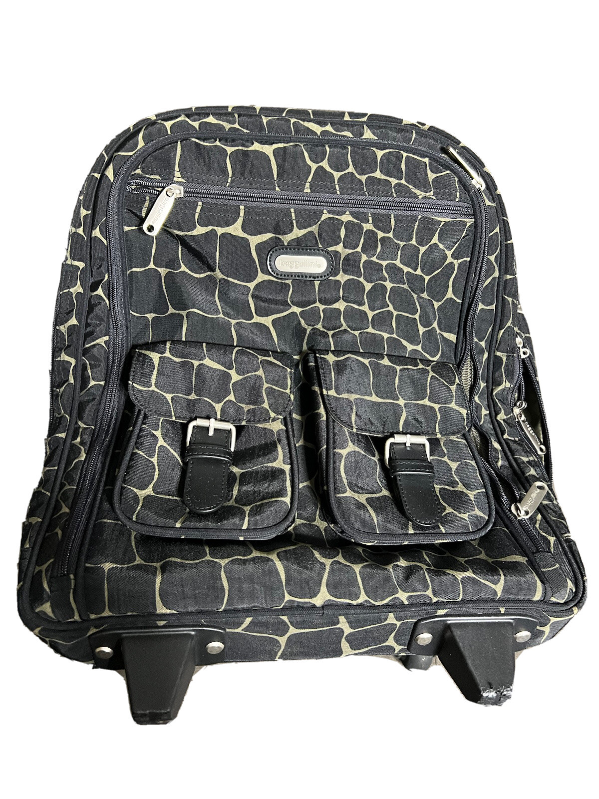 Baggallini Rolling Carry On Overnight Laptop Tote Bag Backpa