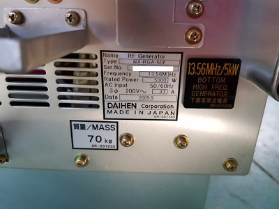 DAIHEN NX-RGA-50F RF GENERATOR 13.56MHz/5KW FREE SHIP | eBay