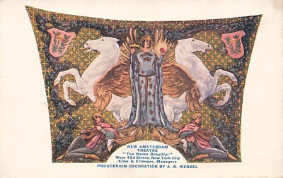 New Amsterdam Theater NYC - art nouveau -  Wenzel - Undivided Back