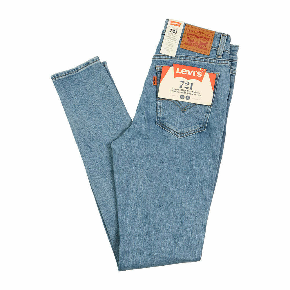 Levi's Womens 721 Orange Tab Vintage High Rise Skinny Denim Jeans 2 Med 26  x 32 190416538294 | eBay