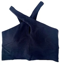 NWT🖤LULULEMON🖤SIZE 10🖤NULU WRAP FRONT LONG LINE BRA🖤AUTHENTIC🖤BLACK🖤NULU🖤