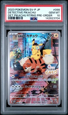 2023 POKEMON JAPANESE SV-P PROMO #098 DETECTIVE PIKACHU PSA 10 | eBay