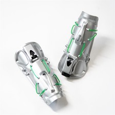 Punk LED Light Black Mechanical Hand Armor Silver Cosplay Wrist Armor Guard Prop