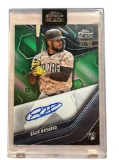 2023 Topps Chrome Black Green Refractor /99 Eguy Rosario #CBA-ERO Rookie Auto RC