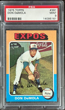 1975 Topps Don DeMola Rookie Card #391 – PSA 9 Mint. rookie card picture