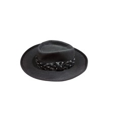 Vintage Bailey of Hollywood 100% Wool Felt Fedora Hat โ Made in USA Braided Belt