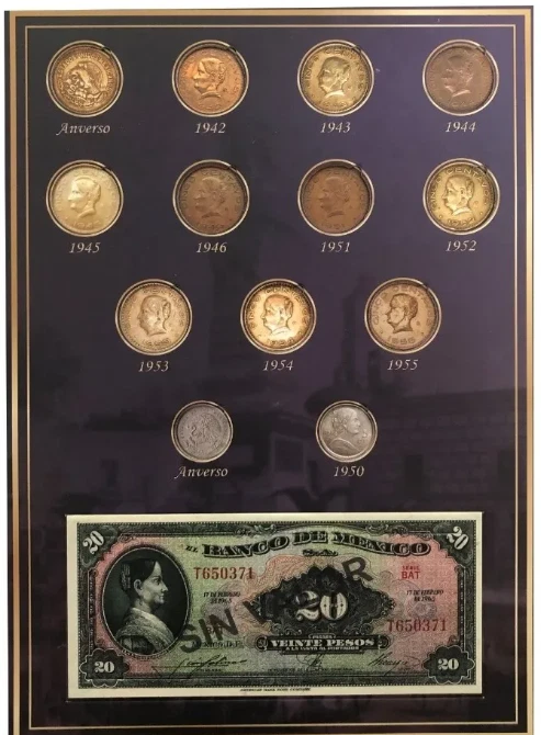 Album Coleccionador para moneda Cinco Centavos Mexico Josefa Ortiz de Dominguez - Image 4 of 4