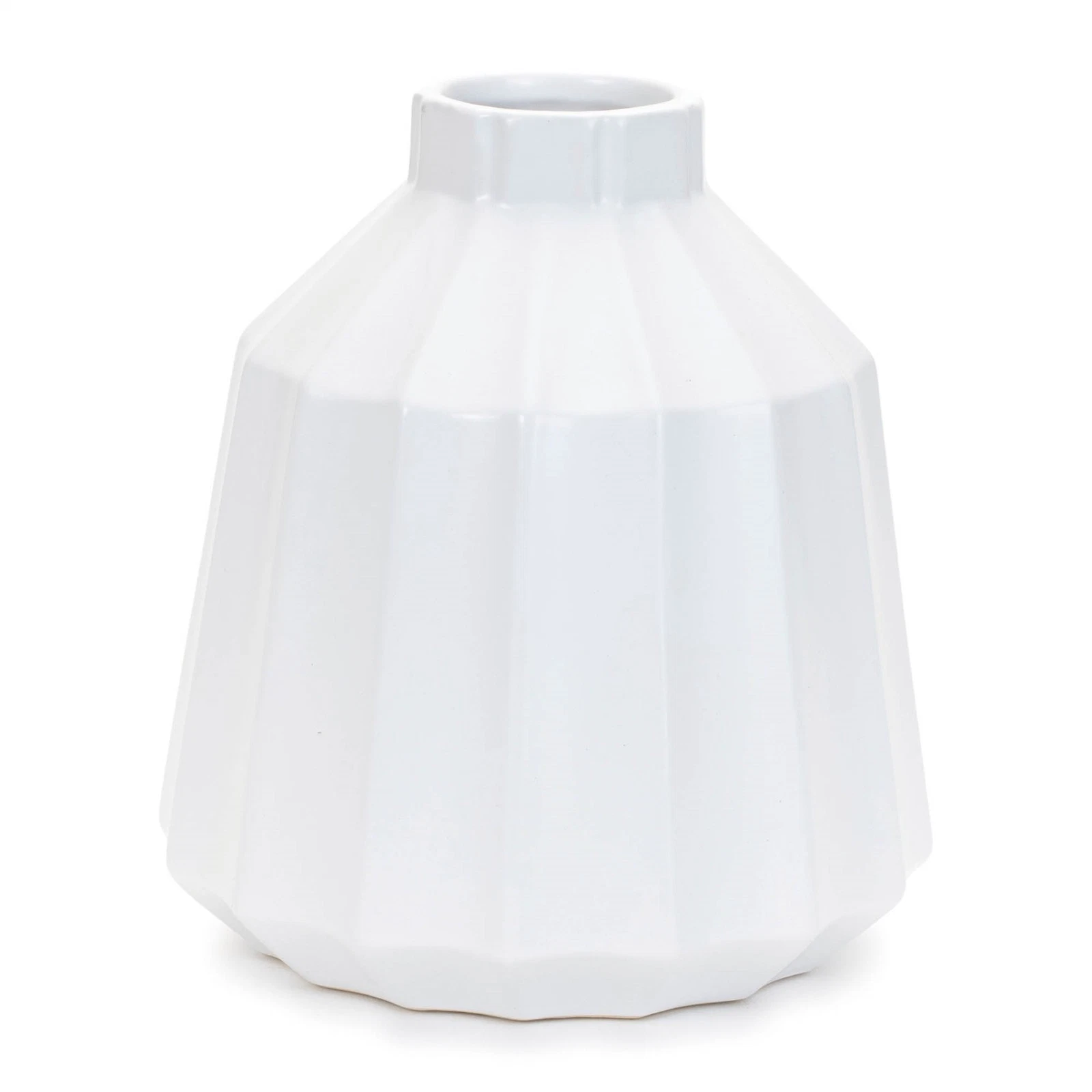 Ribbed Ceramic Vase (Set of 2)