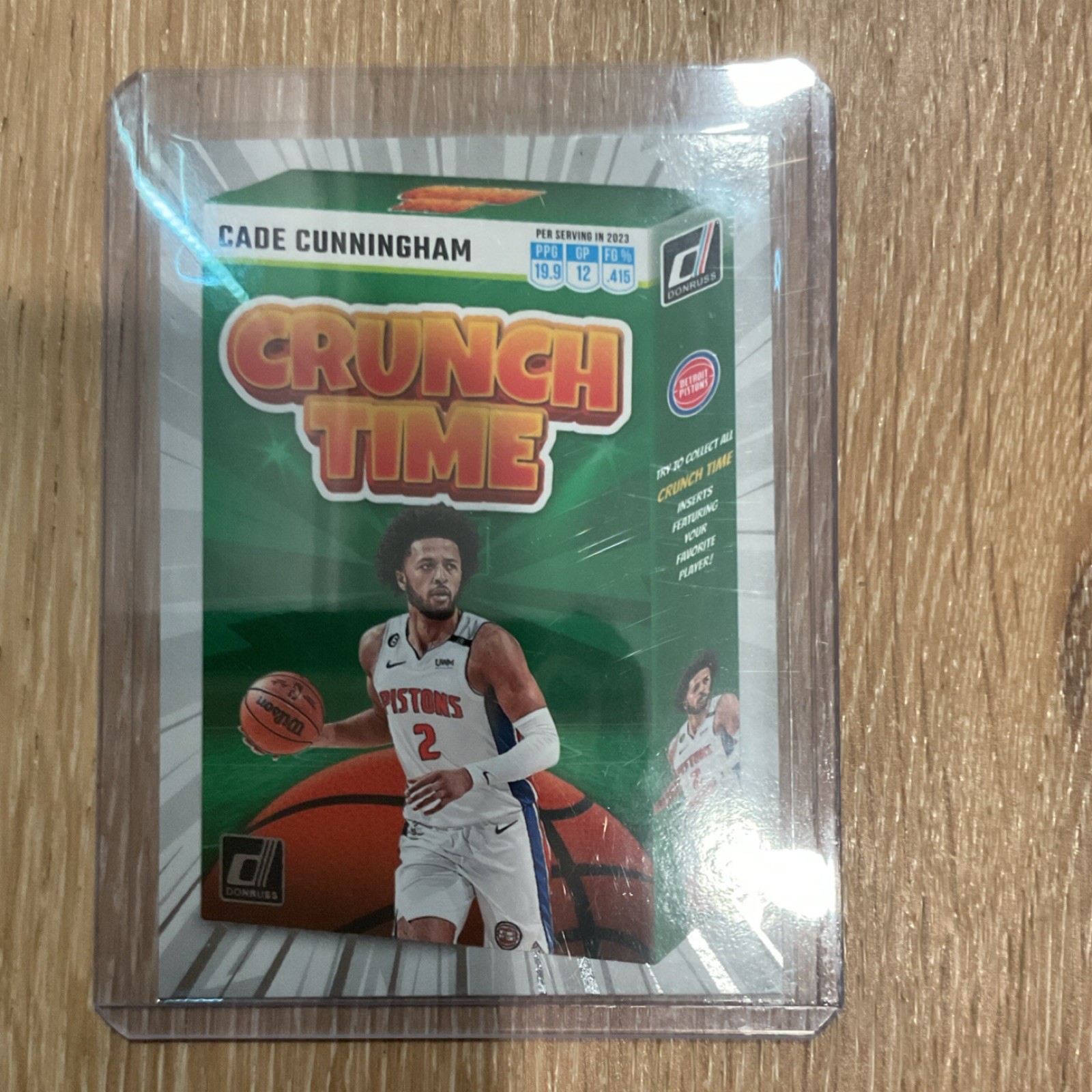2023-24 Panini Donruss Crunch Time Cade Cunningham #12 Detroit Pistons