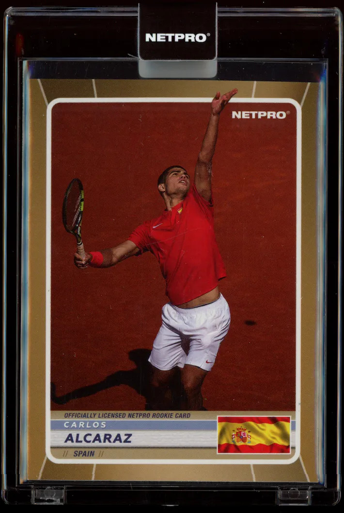 CARLOS ALCARAZ 2022 Netpro Red Shirt Rookie /2000 #1