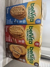 3 Packs Of Belvita Breakfast Blueberry, Cinnamon, Dark Chocolate
