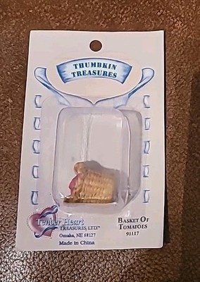 Thumbkin Trreasures Basket Of Tomatoes #91117 New