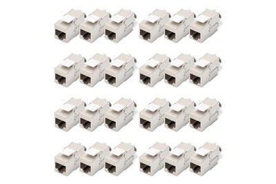 DIGITUS Keystone module cat. 6A shielded - 24 pieces - RJ45 - multi-design - 500