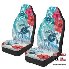 Sea Turtle Car Seat Covers Hibiscus Flowers Car Seat Cover Sea Turtle Hibiscus