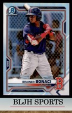 2021 Bowman Draft #BDC-54 Brainer Bonaci Boston Red Sox Refractor (1B7)