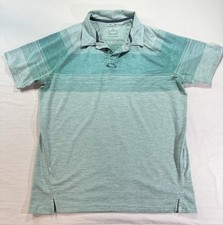 Oakley Polo Shirt Mens M Green Hydrolix Tailored Fit Performance Golf