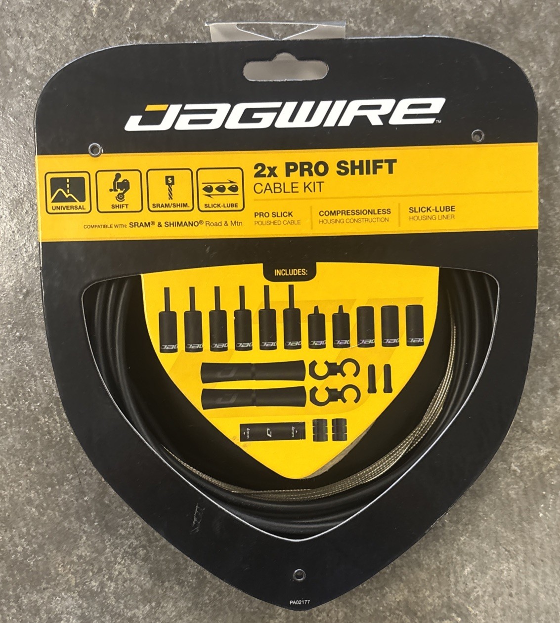 Jagwire Pro Shift Kit Road/Mountain SRAM/, Stealth Black