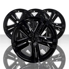 4 fit Ford Explorer XLT 2020-2024 Black 18" Wheel Skins Full Rim Covers Hub Caps