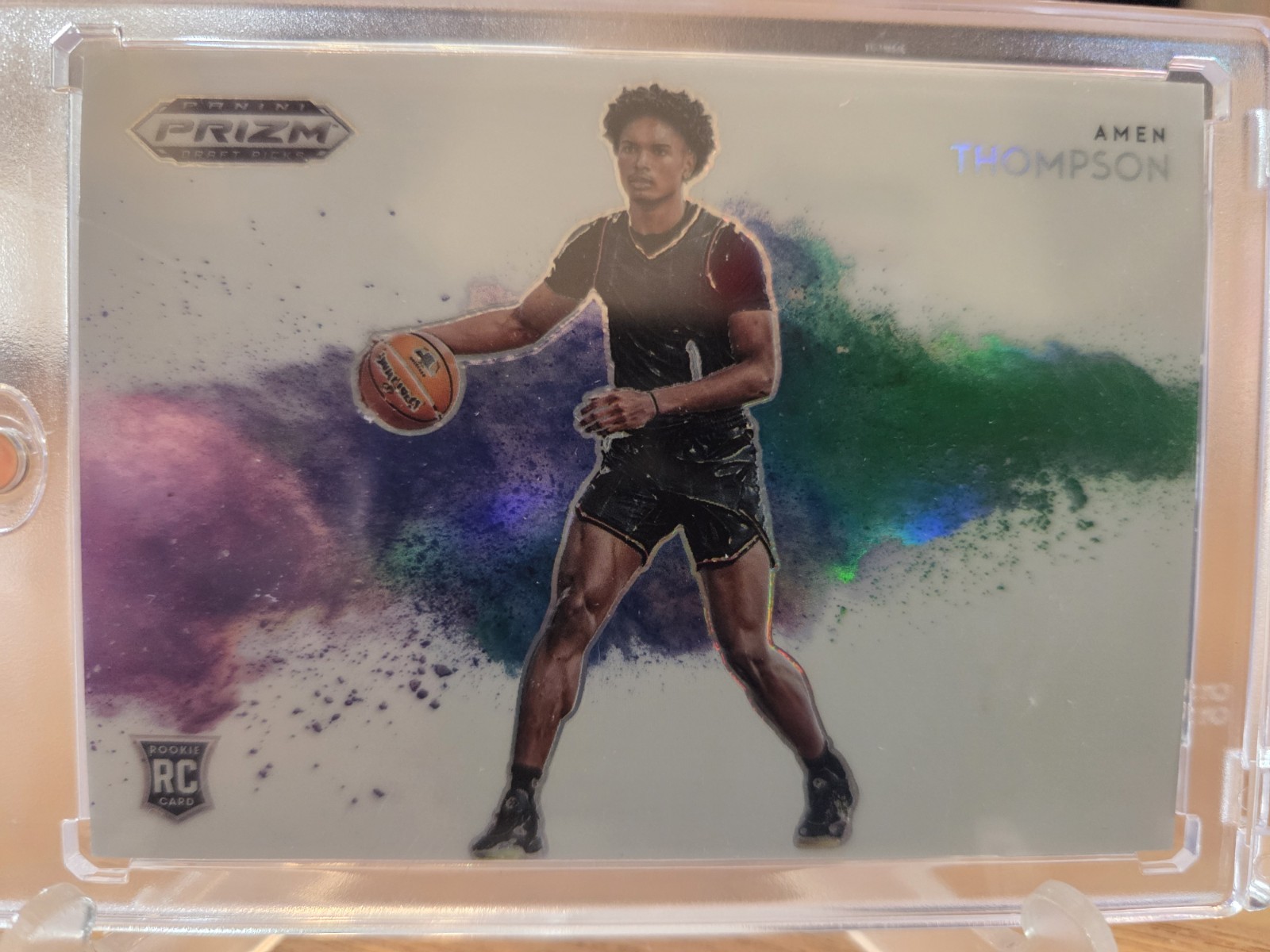 2023 Panini Prizm Draft Picks Amen Thompson Rookie Color Blast SSP Case Hit