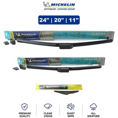 Michelin Optimum+ Ceramic Beam 24''/20''/11'' 3-Pc Wiper Blade Set For Kia Sorento