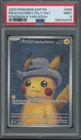 2023 Pokemon SVP EN Pokemon X Van Gogh #085 Pikachu Grey Felt Hat Mint PSA 9